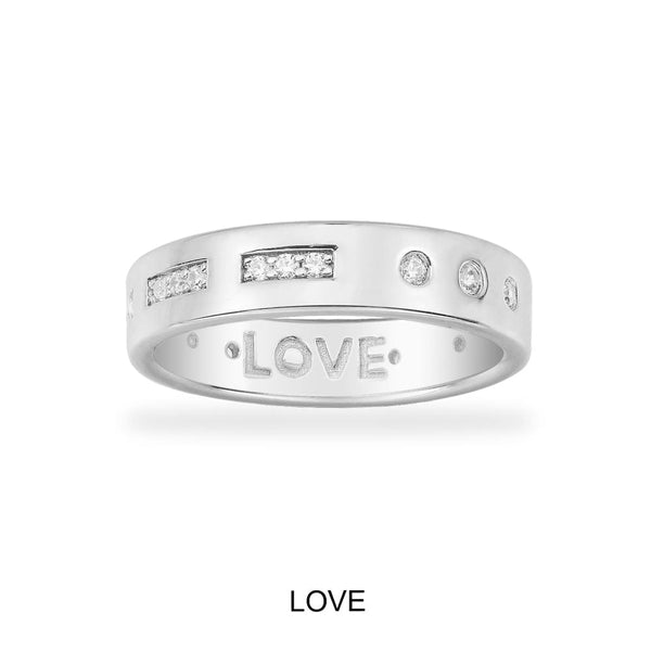 Script Word Ring | LOVE ring | DREAM ring | BELIEVE ring | WISH Ring - Size  6 7 8 9 10